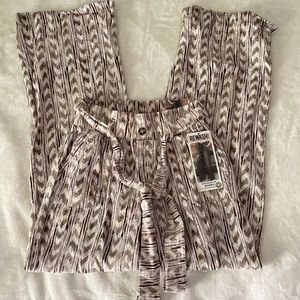 Paper Bag Wide Leg Pants